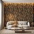 Papel De Parede Lavável Texturizado Folhagem Tropical Marrom - Imagem 1