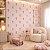 Papel De Parede Infantil Importado Texturizado Balão Rosa - Imagem 1