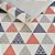 Papel De Parede Geométrico Triangulo Vermelho Azul Infantil - Imagem 1