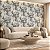 Papel Parede Vinilico Texturizado Off White Arvore Moderna - Imagem 1