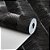 Papel De Parede Lavável Vinílico Preto Texturizado Floral - Imagem 3