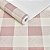 Papel De Parede Xadrez Rosa Vinílico Texturizado Lavável - Imagem 2
