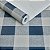 Papel De Parede Vinílico Xadrez Azul Lavável Texturizado - Imagem 2