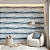Papel De Parede Vinílico Azul Texturizado Para Sala De Estar - Imagem 1