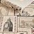 Papel De Parede 10 Metros Postal Londres E Paris Bege Rolo - Imagem 2
