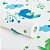 Papel De Parede Vinílico Azul Verde Corações Infantil - Imagem 3