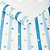 Papel De Parede Infantil Azul Verde Texturizado Listras - Imagem 2