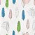 Papel De Parede Infantil Com Estampa De Penas Coloridas - Imagem 4
