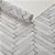 Papel Parede Vinílico Texturizado Branco Cinza Chevron 10m - Imagem 2