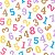 Papel De Parede Numeros Coloridos Texturizado Rolo De 10m - Imagem 2