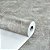 Papel De Parede Cinza Fendi Textura Ao Toque Para Quarto - Imagem 1