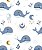 Papel De Parede Infantil Azul Baleia E Estrelas Vinílico - Imagem 2