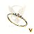 Anel em ouro 18k com 5 diamantes negros naturais decrescentes - Imagem 1