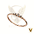Anel em ouro 18k com 5 diamantes negros naturais decrescentes - Imagem 3