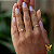 Anel Solitário em ouro 18k com diamante natural oval de 50 pts - Imagem 9
