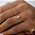 Anel Solitário em ouro 18k com diamante natural oval de 50 pts - Imagem 10