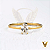 Anel Solitário em ouro 18k com diamante natural oval de 50 pts - Imagem 1