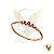 Anel em ouro 18k com 5 rubis naturais decrescentes - Imagem 5