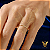 Anel estrela em ouro 18k com diamante natural - Imagem 5