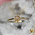 Anel estrela em ouro 18k com diamante natural - Imagem 6
