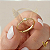 Anel solitário em ouro 18k minimalista com diamante natural - Imagem 1