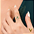 Anel em ouro 18k com esmeralda gota natural e 21 diamantes naturais - Imagem 10