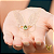 Anel em ouro 18k com esmeralda gota natural e 21 diamantes naturais - Imagem 9