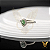 Anel em ouro 18k com esmeralda gota natural e 21 diamantes naturais - Imagem 5