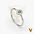 Anel em ouro 18k com esmeralda gota natural e 16 diamantes naturais - Imagem 12