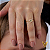 Anel em ouro 18k com esmeralda gota natural e 16 diamantes naturais - Imagem 13