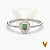 Anel em ouro 18k com esmeralda gota natural e 16 diamantes naturais - Imagem 9