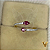Anel em ouro 18k com 2 rubis e 20 diamantes naturais - Imagem 7