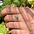Anel em ouro 18k com esmeralda e 12 diamantes naturais - Imagem 6