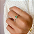 Anel em ouro 18k com esmeralda e 12 diamantes naturais - Imagem 5