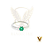 Anel em ouro 18k com esmeralda e 18 diamantes naturais - Imagem 1