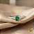 Anel em ouro 18k com esmeralda e 18 diamantes naturais - Imagem 2
