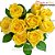 Buque com 12 Rosas Nacionais Amarelas - Imagem 1