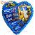 Coração Grande de Chocolates Azul - Imagem 1