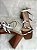 Sandalia Primavera Verao24 Caramel and White S - Imagem 2