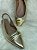 Slingback Mira Me CRYSNOEL Ouro Salto - Imagem 3