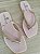 Chinelo Rosa Liso Pedras - Imagem 1