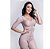 Body Fecho Frontal Cinta Pós Cirúrgica Operatório Abdominoplastia Lipoaspiração Abdômen Flancos Culotes Pernas Braços Com Manga Alta Compressão Body Completo Biobela 1642 - Original - Imagem 4