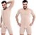 Body Cinta Pós Cirúrgico Completo Masculino Abdominoplastia Ginecomastia Lipoaspiração Perna e Braço Com Mangas Model Slim - Imagem 1