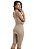 Body Macaquinho Modelador Macacão Alta Compressão Com Bojo E Ziper Afina Cintura Corrige Postura Modela Quadril Pernas Barriga Mondress 845R Original - Imagem 1