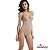Cinta Modeladora Body Modelador Com Bojo E Zíper Reduz Medidas Barriga Culote Afina Silhueta Abertura Higiênica Afina Silhueta Mondress 755R Original - Imagem 4