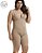Body Macaquinho Modelador Macacão Plus Size Alta Compressão Com Bojo E Ziper Afina Cintura Corrige Postura Modela Quadril Pernas Barriga Mondress 845RE Original - Imagem 4