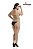 Modelador Body Barbatanas Cintura Barriga Plus Size Modeladora C/ Bojo Zíper Barbatanas Mondress 765RE Original - Imagem 3