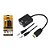 Adaptador HDMI x VGA (HDMI M x VGA F) com áudio - Imagem 1