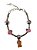Pulseira Com Cinco Pingentes Coloridas Infantil Para Presente Bracelete Coração Com Fecho Estilo Prateada Moda Acessório - Imagem 1