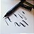 Caneta Brush Extra Fina UNI PIN EFB Profissional Preto - Imagem 2